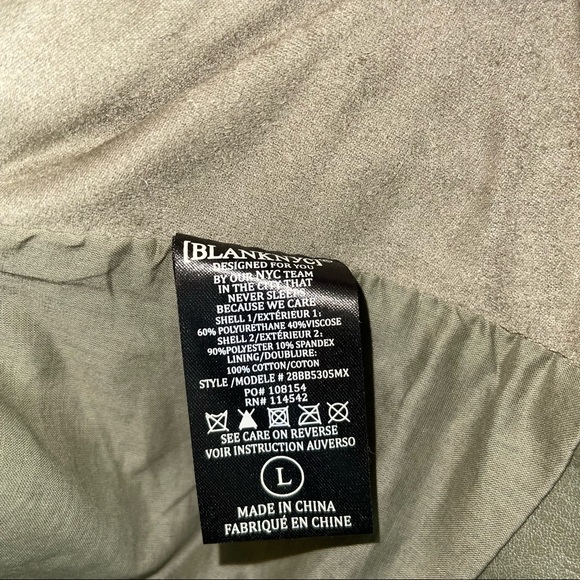 Blank NYC olive green jacket womens size large - Picture 6 of 10
